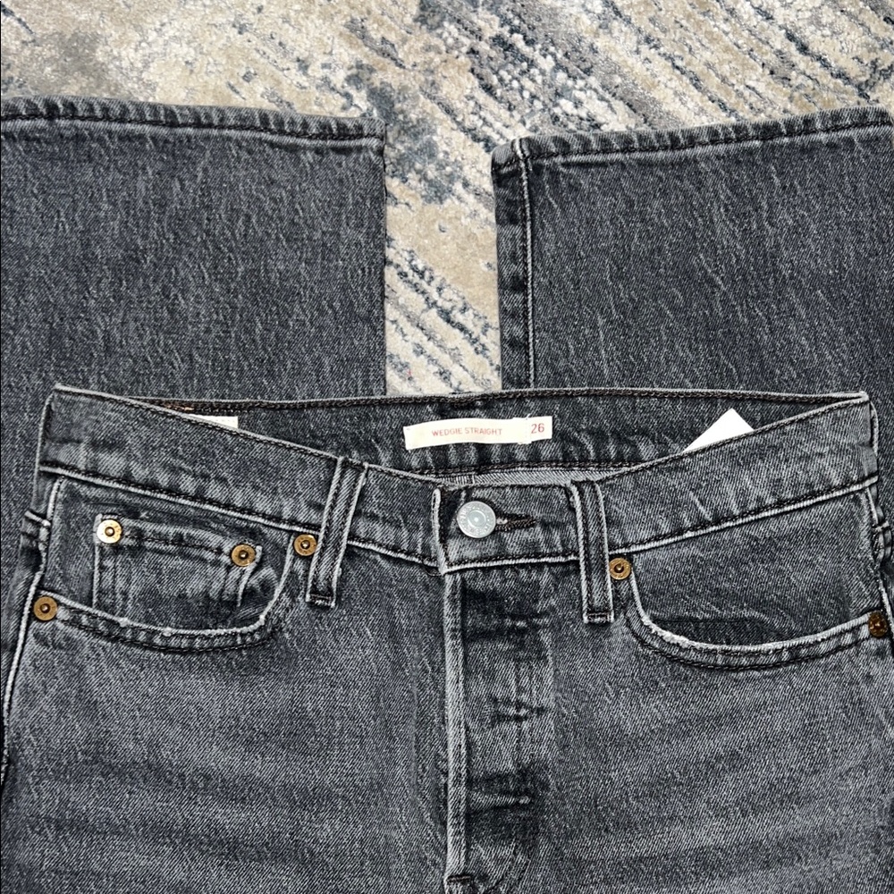 Levi’s Wedgie Straight 26 black